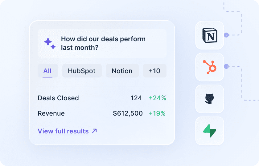 Query business data across apps